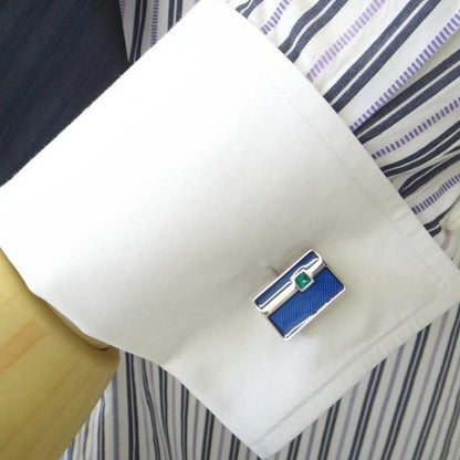 全2色・Pyxisスクゥエアデザインのカフス(カフリンクス/カフスボタン)