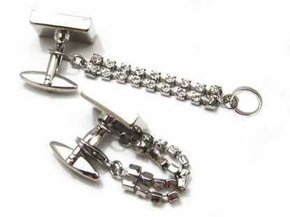 ラインストーンのカフスチャーム（カフスチェーン）