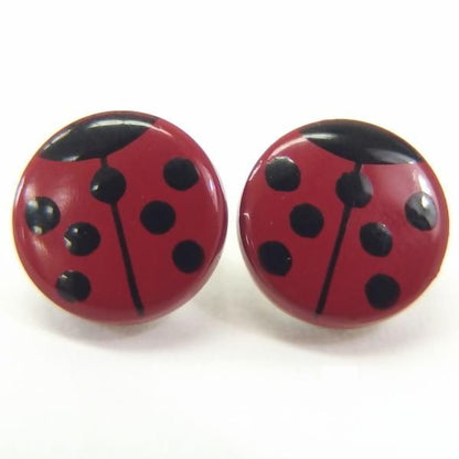 【受注生産品】ナナホシ・白蝶貝のボタンダウンピアス