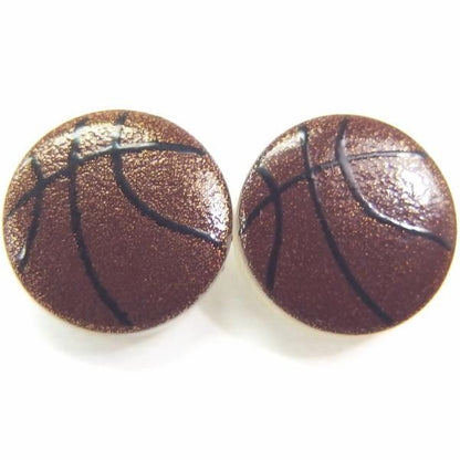 バスケット・白蝶貝のボタンダウンピアス