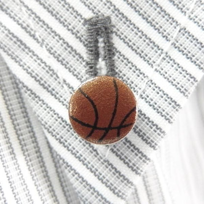 バスケット・白蝶貝のボタンダウンピアス