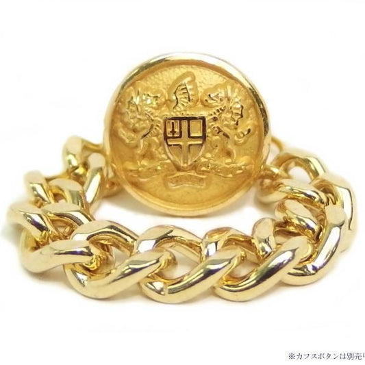 ゴールド喜平のカフスチャーム(カフスチェーン)