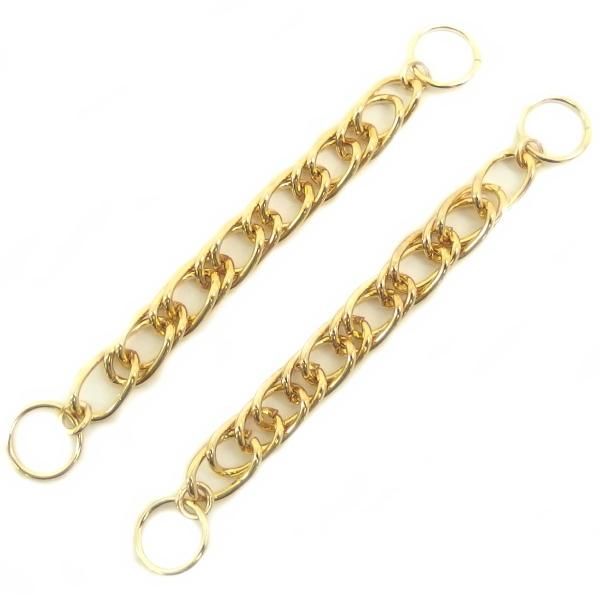 ゴールドスパイラルのカフスチャーム(カフスチェーン)