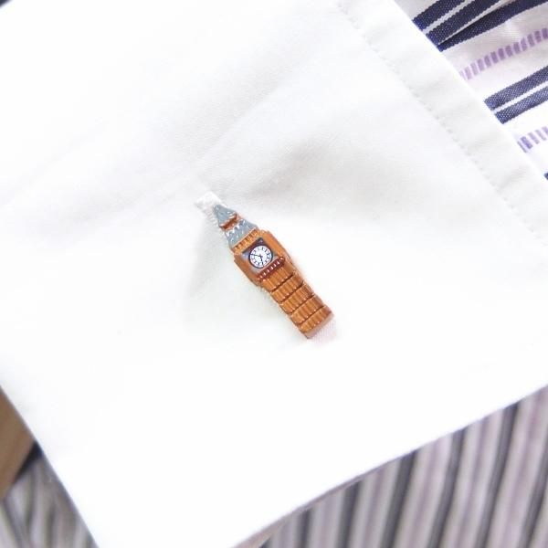 ロンドンの象徴ビッグ・ベンのカフス(カフリンクス/カフスボタン)