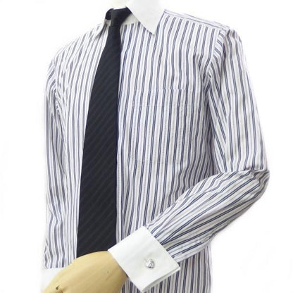 シルバーハートとキラキラストーンのカフス(カフリンクス/カフスボタン)