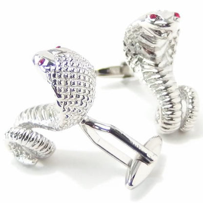 レッドアイズ・キングコブラのカフス(カフリンクス/カフスボタン)