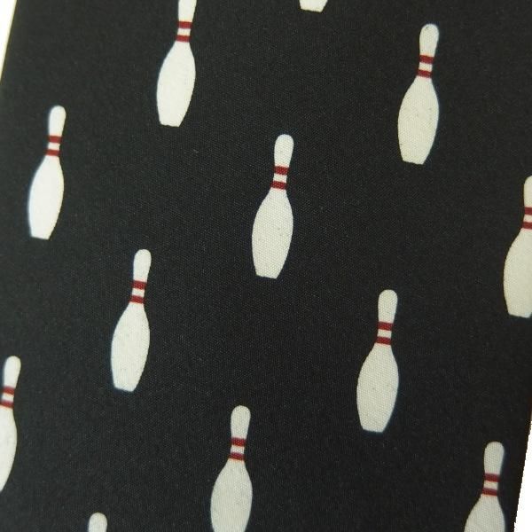 面白ネクタイ◆ボーリング・ピン・ドットのコミックネクタイ