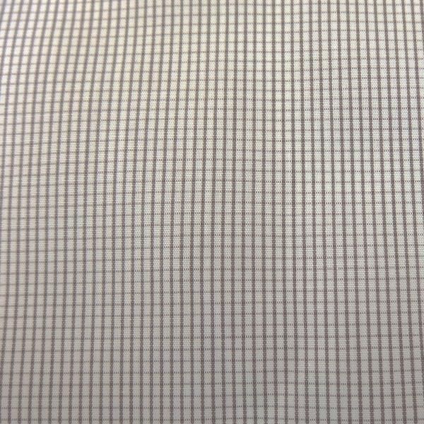 高級オーダーシャツ生地ポケットチーフ・ブラウングラフチェック柄ポケットスクウェア