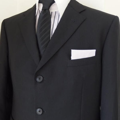 高級オーダーシャツ生地ポケットチーフ・ブラウングラフチェック柄ポケットスクウェア