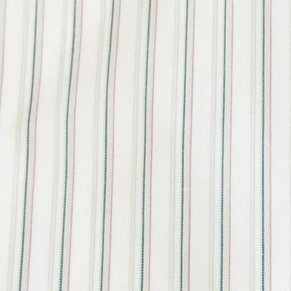 高級オーダーシャツ生地ポケットチーフ・グリーン系ストライプ柄ポケットスクウェア