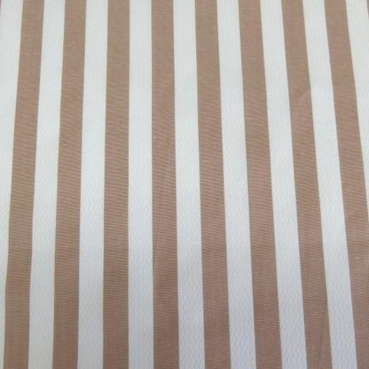 高級オーダーシャツ生地ポケットチーフ・ブラウン×ホワイトストライプのポケットスクウェア