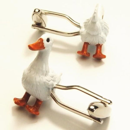 クワックワDucksあひるのカフス(カフリンクス/カフスボタン)
