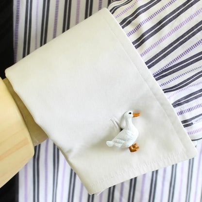 クワックワDucksあひるのカフス(カフリンクス/カフスボタン)