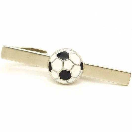 勝負は白黒はっきりサッカーボールのタイピン(ネクタイピン)