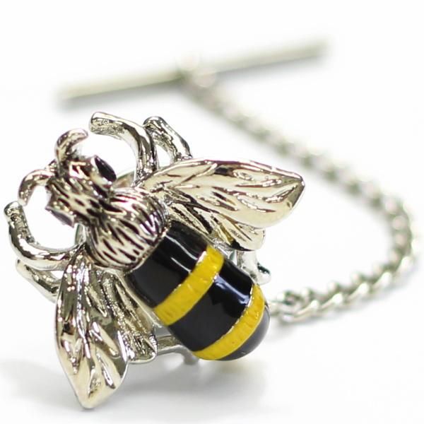 ブンブン蜜蜂のタイタック(ピンブローチ)