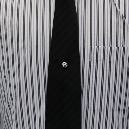 イングランド赤×白のサッカーボールのタイタック(ピンブローチ)