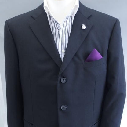 ラペルピン・馬蹄と馬の横顔・アコヤ真珠パール6.0mmのブローチ(タイタック)