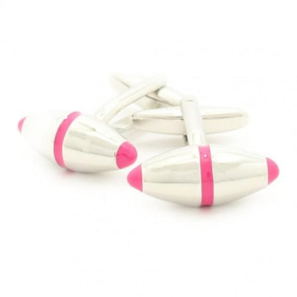 シルバー・スプール・ピンクポイントのカフス(カフリンクス/カフスボタン)