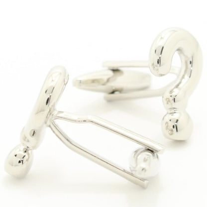 はてな疑問符クエスチョンマークのカフス(カフリンクス/カフスボタン)