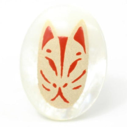 キツネのタイタック(ピンブローチ)