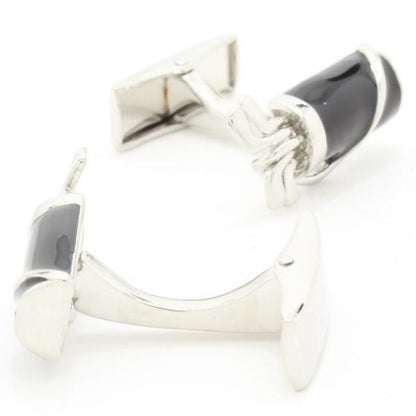 ブラックエナメル・ゴルフバッグのカフス(カフリンクス/カフスボタン)