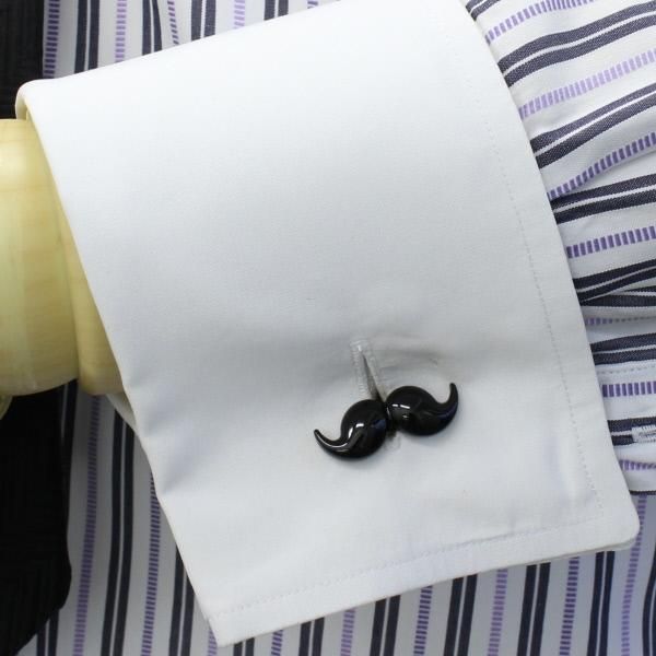 ダンディの象徴・口髭マスタッシュ・ヒゲのカフス(カフリンクス/カフスボタン)