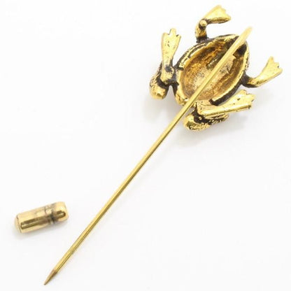 キラキラeyesカエルのラペルピン