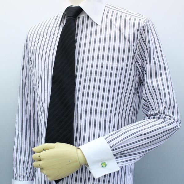 【SATURNO・サツルノ】四つ葉のラッキークローバーのカフス(カフリンクス/カフスボタン)