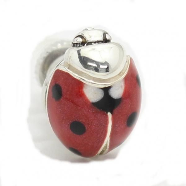 【SATURNO・サツルノ】ラペルピン・幸せを呼ぶ虫・てんとう虫のタイタック(ピンブローチ)