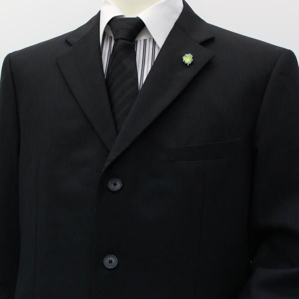 【SATURNO・サツルノ】ラペルピン・四つ葉のラッキークローバーのタイタック(ピンブローチ)