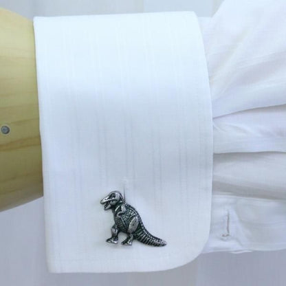 ティラノサウルスと骨のカフス(カフリンクス/カフスボタン)
