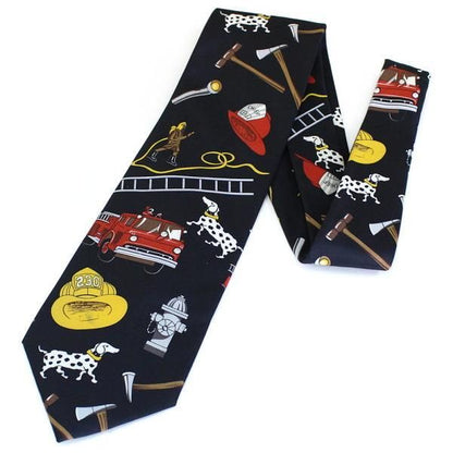 面白ネクタイ・ファイヤーマン消防士さんにおすすめの職業ユニークネクタイ