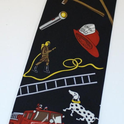 面白ネクタイ・ファイヤーマン消防士さんにおすすめの職業ユニークネクタイ