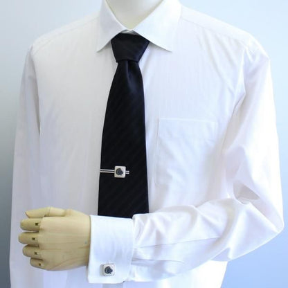 【陶華・TOHCA】シルバー・スクウェア・ライオンカメオ・ベージュのカフス(カフリンクス/カフスボタン)