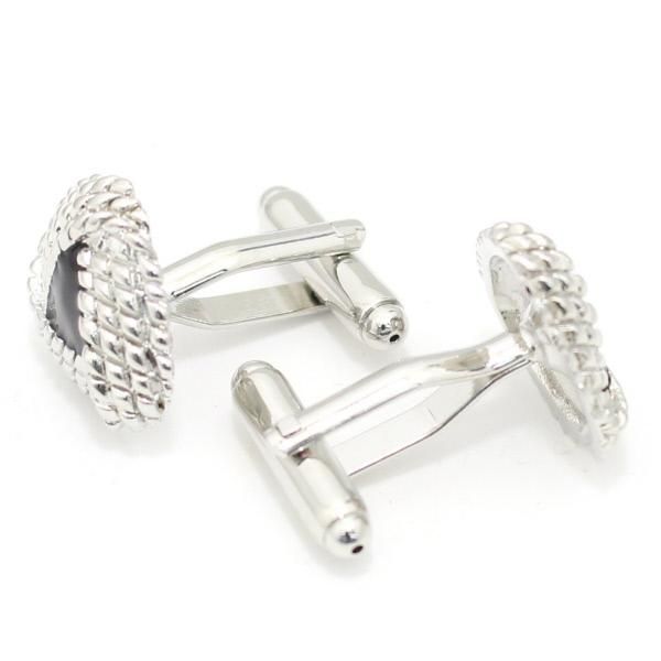 トライアングル・サラウンディドロープ・デザインのカフス(カフリンクス/カフスボタン)