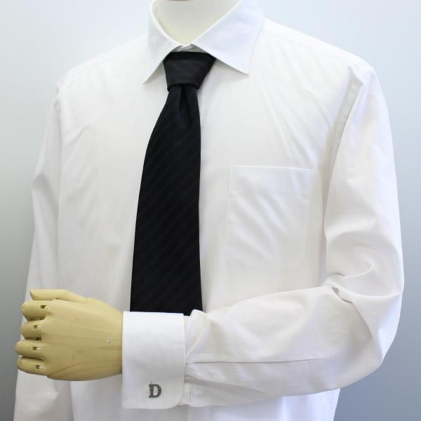 【バラ売り】シルバー・アルファベット【D】カフス(カフリンクス/カフスボタン)