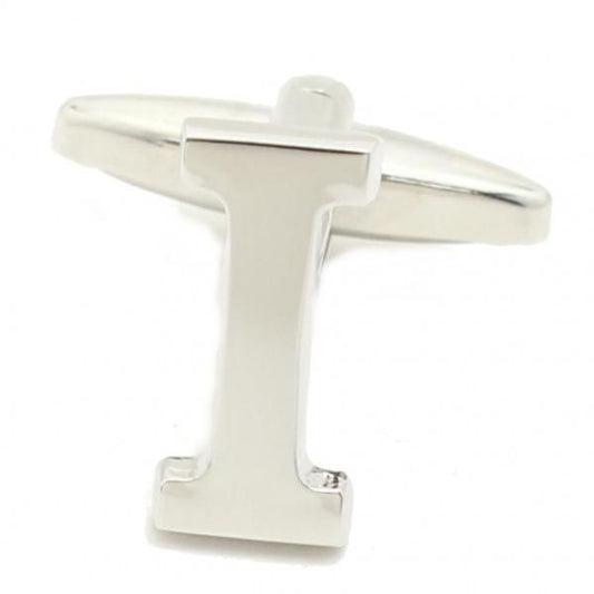 【バラ売り】シルバー・アルファベット【I】カフス(カフリンクス/カフスボタン)