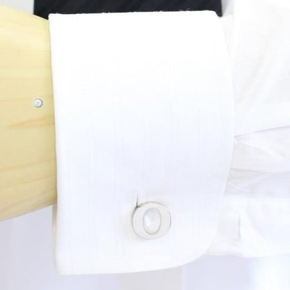 【バラ売り】シルバー・アルファベット【O】カフス(カフリンクス/カフスボタン)