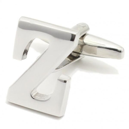 【バラ売り】シルバー・アルファベット【Z】カフス(カフリンクス/カフスボタン)