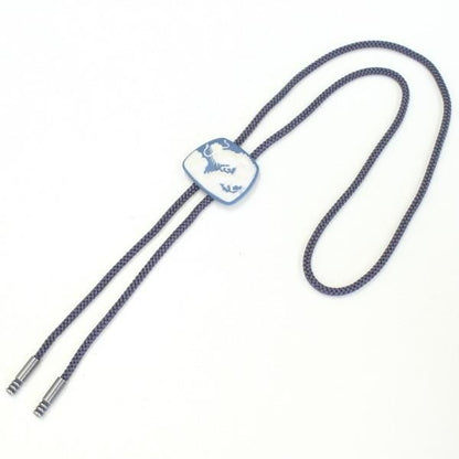 【陶華・TOHCA】台形・龍ドラゴン・ブルーのループタイ(ポーラー・タイ)