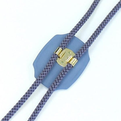 【陶華・TOHCA】八角形・英国スタイルのゴルフ紳士・ブルーのループタイ(ポーラー・タイ)