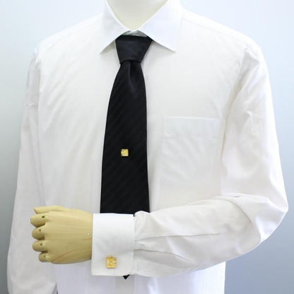 全2色・ムラーノ・ベネチアンガラス・ゴールド×イエローのタイタック(ピンブローチ)