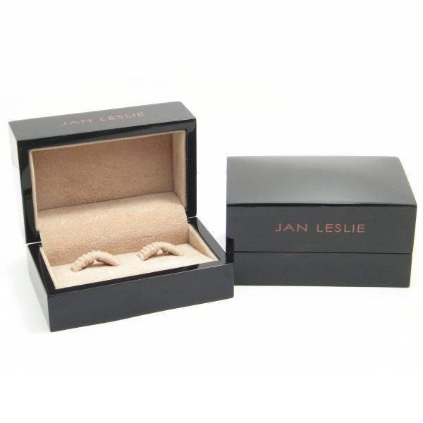 【JanLeslie】シルバー・オレンジグラデーション・蟹のカフス(カフリンクス/カフスボタン)