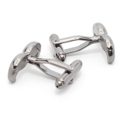 ガンメタル・口髭・ヒゲのカフス(カフリンクス/カフスボタン)