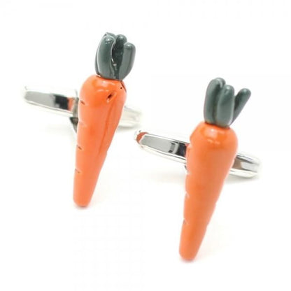 ユーモアのセンスアップに人参のカフス(カフリンクス/カフスボタン)