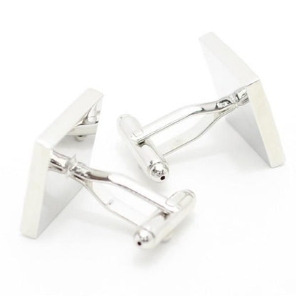 エキゾチックなカラフル・スクエアのカフス(カフリンクス/カフスボタン)