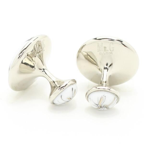 【Mr.G】Flou・アール・デコ調踊る女性のカフス(カフリンクス/カフスボタン)