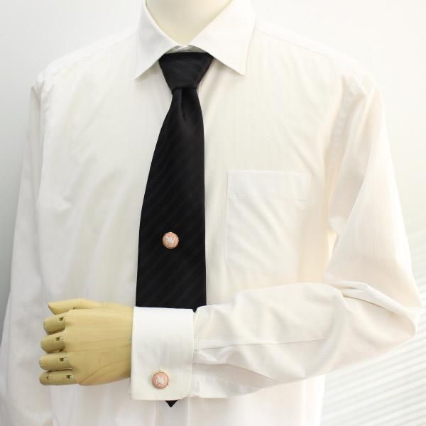 【取寄品】【陶華・TOHCA】ゴールド・ラウンド・ペガサス・ピンクのタイタック(ピンブローチ)