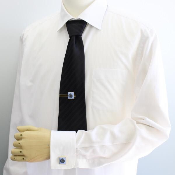 取寄品【陶華・TOHCA】ゴールド・スクウェア・ライオンカメオ・ブルーのカフス(カフリンクス/カフスボタン)