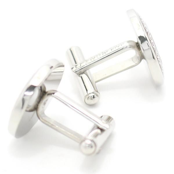 【MONART】ベネチアンガラス・グリーン×茶小花・ムッリーネのカフス(カフリンクス/カフスボタン)